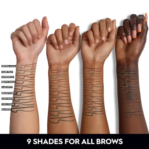 Vista 5 de Urban Decay Brow Blade - Lápiz de cejas 2 en 1 y resistente al agua, a prueba de manchas, resistente a la transferencia, tinta para cejas y lápiz