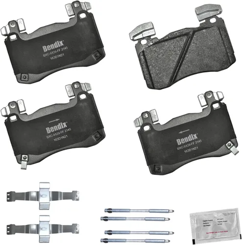 Vista 176 de Pastillas de Freno Delanteras Cerámicas Bendix Priority1 CFC430A para Modelos Selectos INFINITI G35, I30, Nissan 350Z, Altima, Juke, Maxima, Sentra