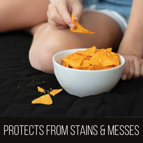 Vista 2 de Sofa Shield - Funda para sillón reclinable con correa patentada, protector de cojín, funda reversible diseñada en EE. UU. resistente a manchas