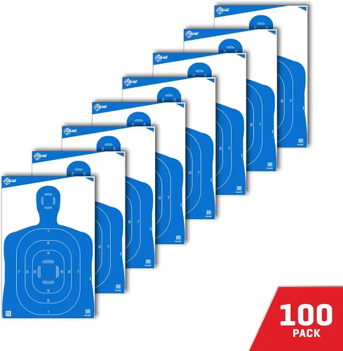 Vista 5 de Objetivos de silueta EZ-Aim para disparar - Objetivos de práctica de papel de cuerpo humano