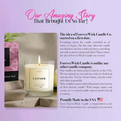 Vista 33 de Vela sorpresa de algodón de azúcar de unicornio + diamante en el interior, velas Foreverwick, velas perfumadas de soja, regalos para mujeres, vela