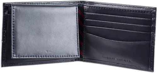 Vista 5 de Tommy Hilfiger Cartera de cuero genuino para hombre con múltiples ranuras para tarjetas
