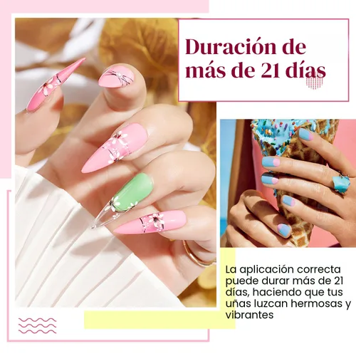 Vista 6 de JODSONE Juego de esmaltes de uñas de gel de 32 colores y 210 piezas de Varios