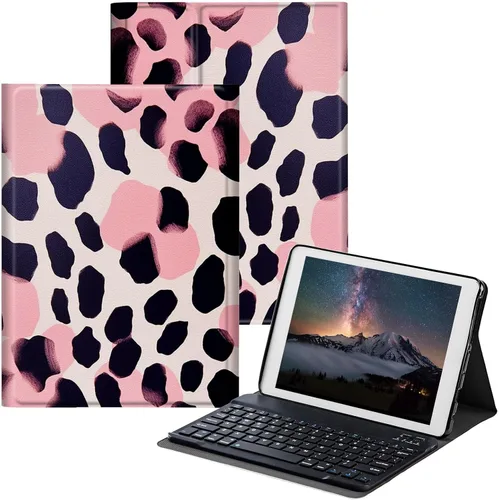Vista 18 de Funda para Samsung Galaxy Tab S6 Lite 2022/2020 con teclado inalámbrico desmontable y soporte ajustable para proteger la funda de la tableta