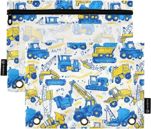 Vista 22 de Bolsas para carpetas, bolsa para lápices de tablero de ajedrez de mármol gris para carpeta de 3 anillos, paquete de 2 bolsas transparentes