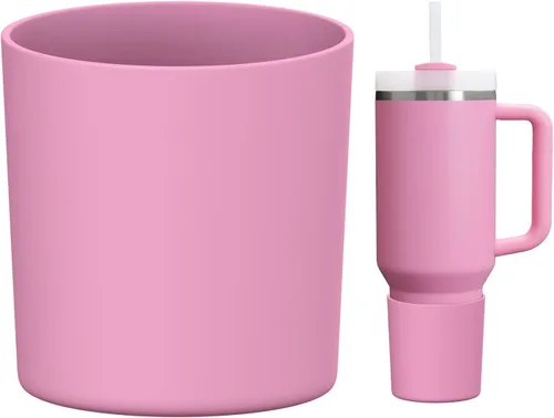 Vista 13 de WUQID Bota de silicona superior compatible con Stanley Quencher H2.0 e IceFlow Flip y ProTour de 40oz 30oz 20oz 14oz, se ajusta al mismo diámetro