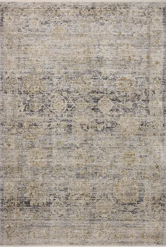 Vista 91 de Loloi Jean Stoffer Katherine Collection KES-02 Ocean/Coral 2'-7'' x 10'-0'', .25" Pile Height, Runner Rug