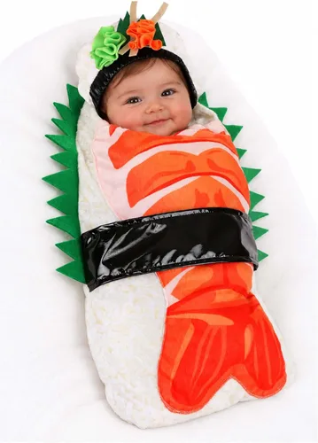 Vista 2 de Disfraz de sushi de camarón infantil