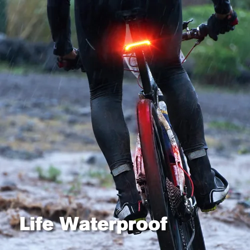 Vista 6 de MEILAN X5 Luz trasera inteligente para bicicleta, señales de giro, luz de bicicleta recargable por USB, luz trasera de bicicleta con control remoto