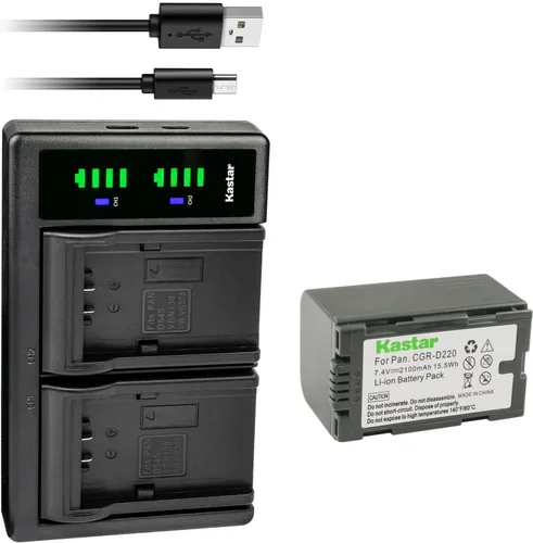 Vista 8 de Kastar CGR-D16S LTD2 - Cargador de batería USB compatible con Panasonic CGR-D28 CGR-D28A/1B CGR-D28R CGR-D28S CGR-D28SE/1B CGR-D320 CGR-D320A/1B