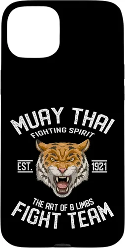 Vista 9 de iPhone 16 Muay Thai Tiger - Thai Boxing and Kickboxing Gift Case