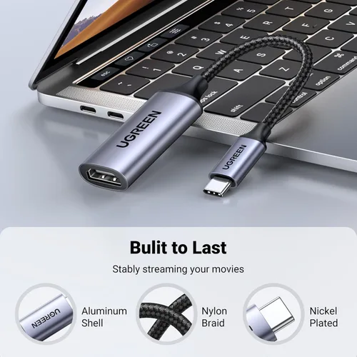 Vista 8 de UGREEN Cable adaptador USB C a HDMI, 4K a 60 Hz, aluminio tipo C, Thunderbolt 4/3, convertidor macho a hembra compatible con iPhone 17/16 Pro Max
