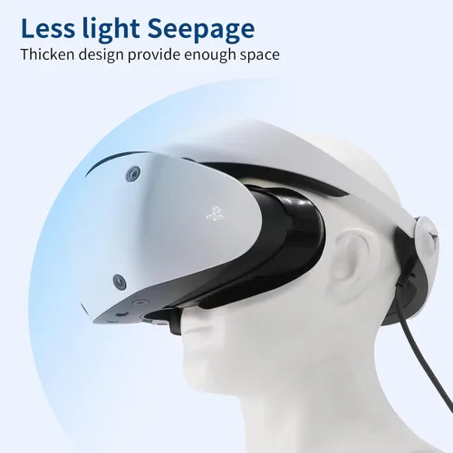 Vista 4 de VR Face Pad for Playstation VR2, PSVR2 Fitness Facial Interface Cushion Pad, PSVR2 Face Pad Replacement, Breathable Holes Leather Foam Cushion