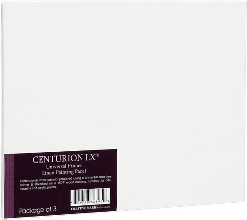 Vista 11 de Centurion All-Media - Paneles de lino imprimado de 12 x 24 pulgadas, 3 unidades, tableros de lienzo imprimados universales de 11 onzas para pintar