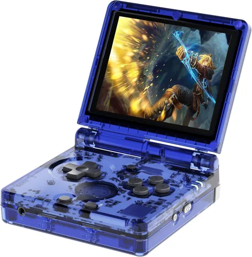 RG35XXSP Consola de juegos portátil abatible de 3.5 pulgadas IPS Clamshell consola de videojuegos sistema Linux con tarjeta TF 64G Juego en línea
