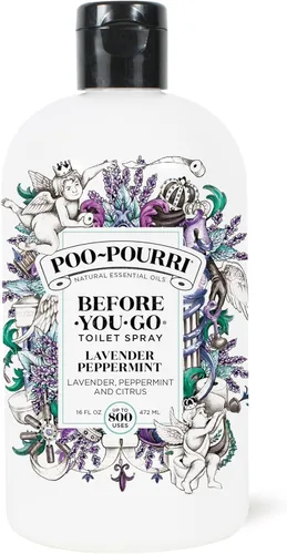 Vista 6 de Poo-Pourri Before-You-Go - Aerosol para inodoro, aroma a lavanda y menta, 4 onzas líquidas - Lavanda, menta y cítricos