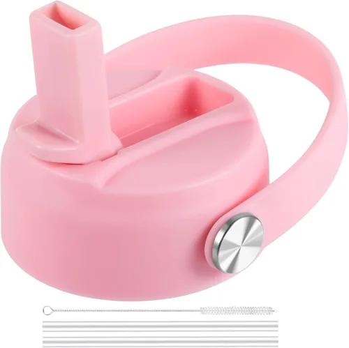 Vista 27 de FLORAPELL Tapa de popote para botellas de agua de boca ancha Hydro Flask, tapas superiores con popote compatible con Hydro Flask de 32 y 40 onzas