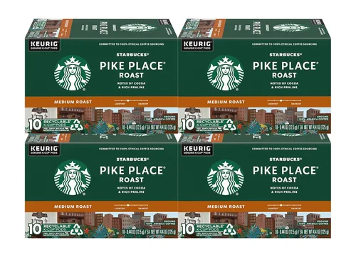 Vista 21 de Starbucks Cápsulas de café K-Cup, tostado medio, mezcla de casa para cafeteras Keurig, 100% arábica, 1 caja (75 cápsulas)