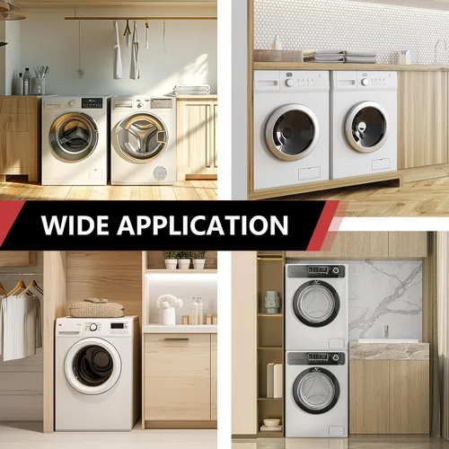 Vista 5 de EFIELD Caja de salida premium para lavadora (lavandería), conexión PEX de 1/2 pulgada con crimpado, drenaje central con amortiguador de golpe