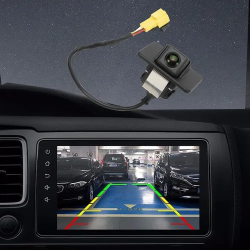 Vista 2 de Cámara de respaldo compatible con 2011-2013 Kia Optima Hybrid 2.0L 2.4L, cámara de asistencia de estacionamiento 170 ° Ultra gran angular HD visión