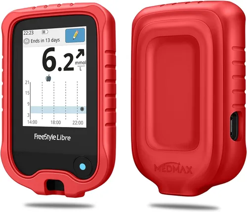 Vista 10 de MEDMAX Funda de silicona para Freestyle Libre 3 2 / Libre Reader Negro