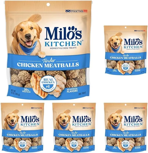 Vista 20 de Milo's Kitchen Homestyle - Golosinas para perros, rebanadas de salchicha de res, 10 onzas, altas en proteínas, sin sabores artificiales
