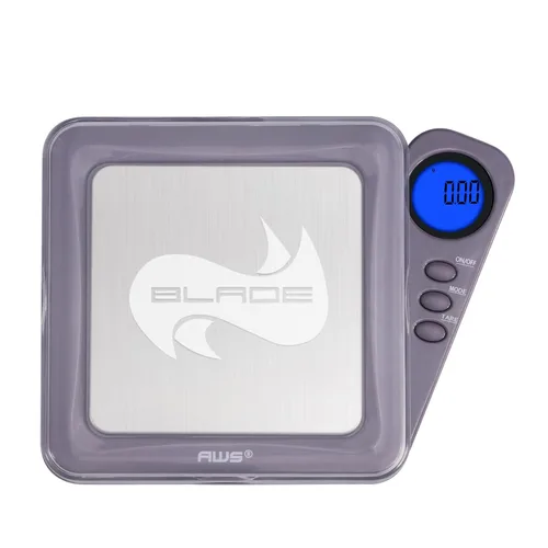 Vista 17 de Báscula digital de bolsillo con pantalla retráctil, escala digital mide 3.53 oz x 0.00 oz (negro), BL-100-BLK - AMERICAN WEIGH SCALES