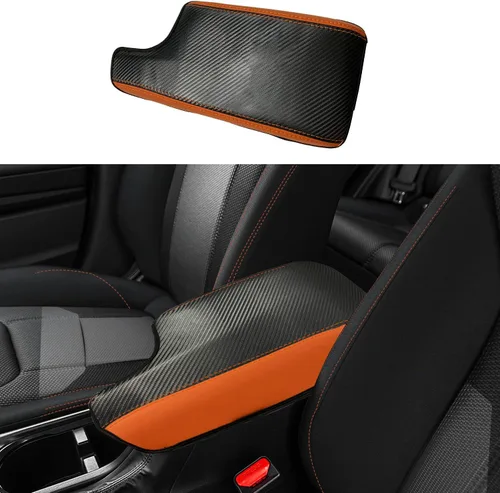 Vista 7 de Accesorios de decoración, protector de prevención de arañazos, funda para reposabrazos de consola central de automóvil para Subaru Crosstrek Cuero