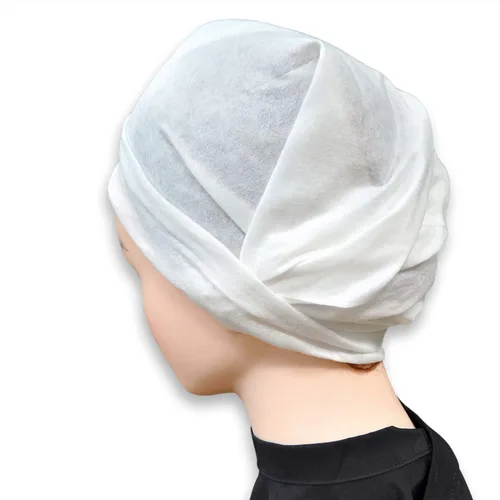 Vista 3 de DAVELEN Essential - Toalla desechable para el cabello para mujer, paquete de 100 unidades de 32 x 16 pulgadas, súper absorbentes, de secado rápido