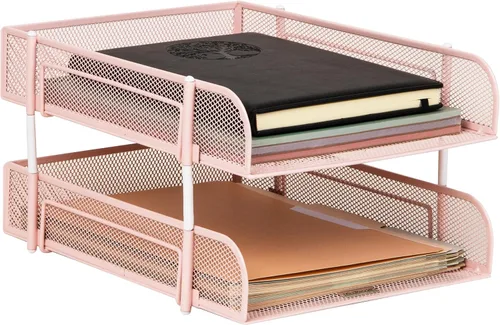 Vista 10 de Mind Reader File Storage, Office, Metal Mesh, 10.5" L x 13.25" W x 7.5" H, 2 Pcs