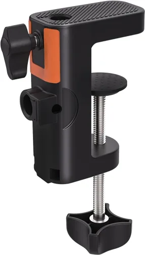 Soporte de abrazadera de mesa para soporte de micrófono, abrazadera de brazo de micrófono 2 en 1, clip C para escritorio, cámara, trípode, soporte