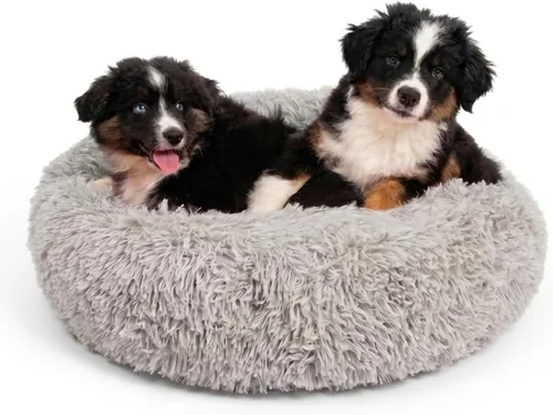 Vista 14 de Active Pets Cama Premium para Perros Pequeños en Forma de Dona, Se Adapta a Perros de Hasta 45 Libras, Funda Removible y Cojín Lavable, Felpa
