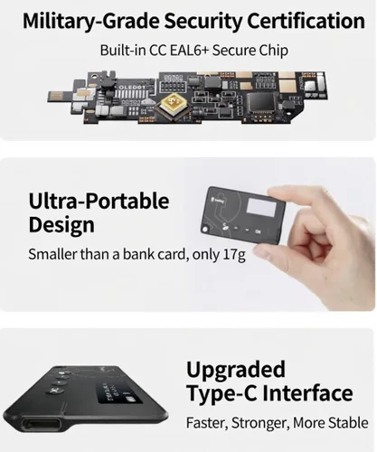 Vista 12 de imKey Pro Crypto Hardware Wallet Secure Cold Crypto Wallet con almacenamiento fuera de línea CC EAL6+ Seguro para activos digitales Bitcoin Ethereum