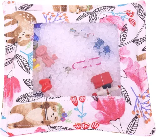 AmishToyBox.com I Spy Bag - Juego de búsqueda y búsqueda de viajes, hecho a mano (estampado perezoso)