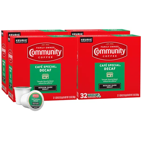 Vista 15 de Community Coffee Cafe Special Descafeinado 12 cápsulas de café, tostado medio oscuro, compatible con cafeteras Keurig 2.0 K-Cup, 12