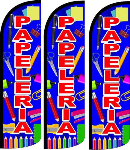 Vista 4 de Papeleria - Bandera sin viento (accesorios no incluidos), paquete de 1