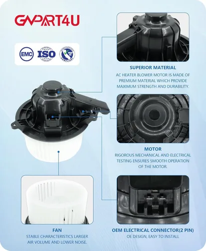 Vista 5 de Motor de ventilador delantero 700237 para Ford 2009 2010 2011 2012 2013 2014 F150, 2009-2014 2015 2016 2017 Ford Expedition Lincoln Navigator, motor