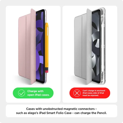 Vista 7 de elago Compatible con estuche Apple Pencil Pro y estuche Apple Pencil de 2ª generación, compatible con carga magnética, doble toque, presión, táctil