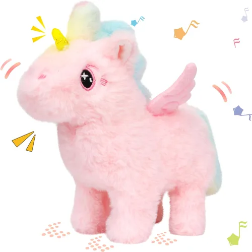 Vista 200 de Hopearl - Juguete de peluche electrónico interactivo de conejo con orejas LED, sonidos y movimientos; camina, se menea e ilumina las orejas, mueve