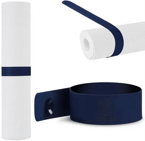 Vista 9 de YOGAER Yoga Mat Carrier Strap, Adjustable Thick Straps Sling for Carrying Large Mats, Stretching Band