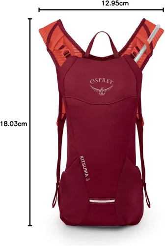 Vista 10 de Osprey Kitsuma 3 Mochila de hidratación para bicicleta para mujer