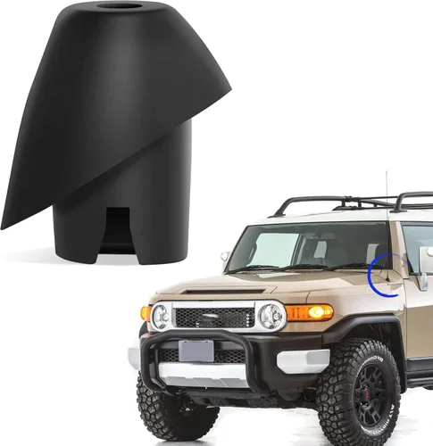 Anina Base de antena para Toyota FJ Cruiser 2007-2017 Montaje de antena de radio de coche Adorno 8639235032, 8639235031 Antena de goma con ojales
