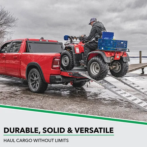 Vista 4 de Gator FX Hard Quad-Fold - Cubierta Tonneau Rígida para Caja de Camioneta 8828203 Compatible con Dodge Ram 2002 - 2025 sin RamBox, Cama de 6' 4