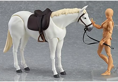 Vista 3 de Max Factory Figura de acción de caballo (blanco) Figma