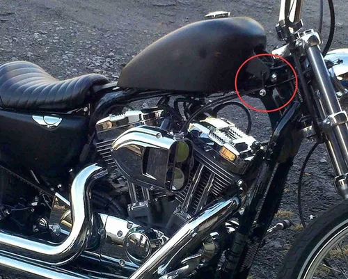 Vista 3 de Kit elevador de tanque de gasolina de motocicleta de 2 pulgadas, kit de elevación de tanque de combustible de 2 pulgadas para Harley Sportster