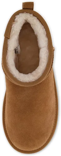 Vista 5 de CUSHIONAIRE Botas de plataforma Hippy Genuine Suede para mujer + espuma viscoelástica