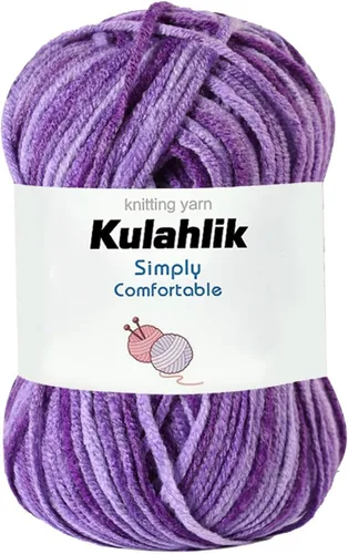 Vista 113 de Hilo acrílico de 1.76 oz (1 x 1.76 oz) para tejer y tejer, hilo de hilo degradado colorido, 1 rollo de madejas, hilo acrílico multicolor, perfecto