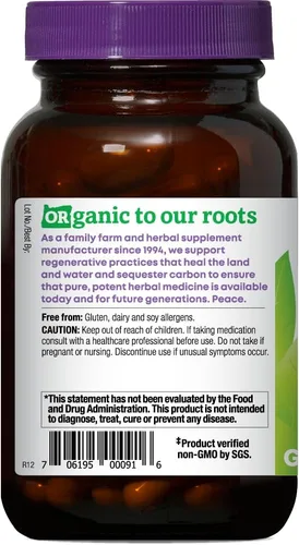 Vista 3 de Oregon's Wild Harvest, Suplemento de hoja de olivo, soporte antioxidante, 350 mg, 90