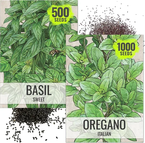 Vista 14 de Seed Needs, Colección de paquetes de semillas de hierbas italianas (5 variedades individuales de semillas para plantar) sin OMG y sin tratar