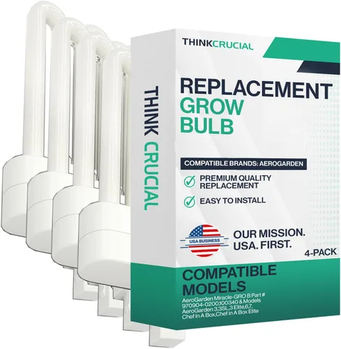 Vista 9 de 2 bombillas de cultivo compatibles con AeroGarden Miracle-GRO B Parte # 970904-0200,100340 y modelos AeroGarden 3, 3SL, 3 Elite, 6, 7, Chef in A